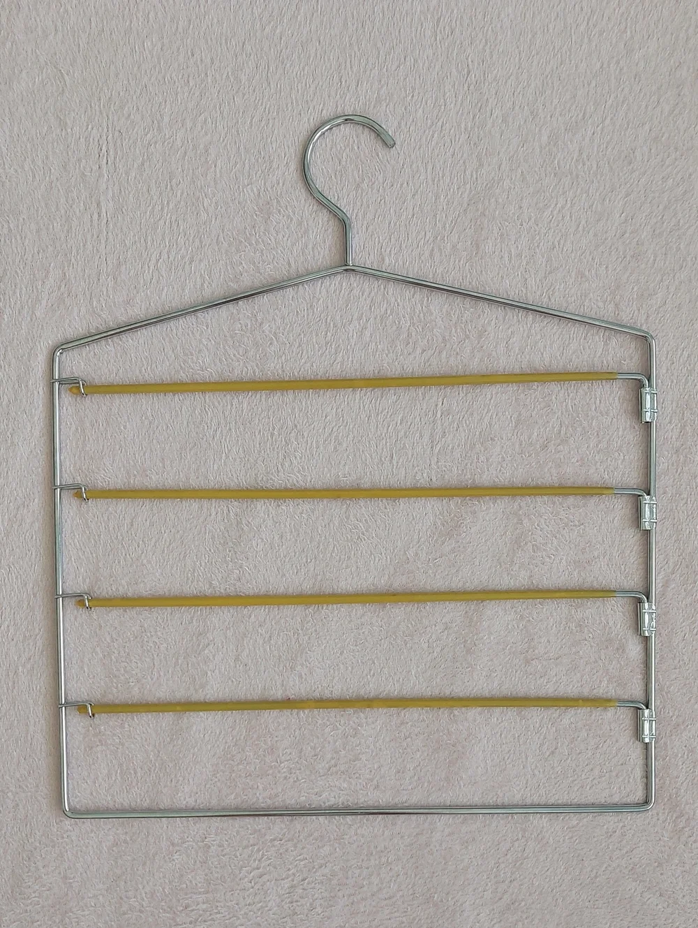 Set of Two 4-tier Swing-Arm Metal Pant Hangers NWOT